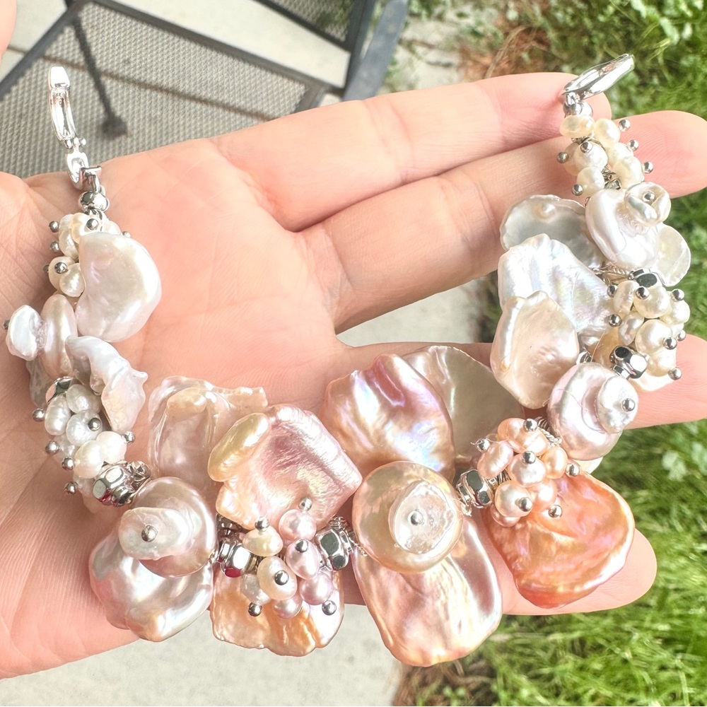 One-of-a-Kind Handcrafted Freshwater Pearl Bracelet